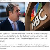 NBC News corrects explosive story on Michael Cohen