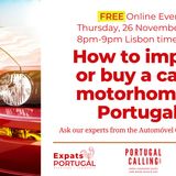 How to Import or Buy a Car or Motorhome Portugal with ACP