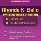 Diary of First Lady Pastor Rhonda Bello 7 October 2015