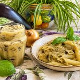 La conserva di pesto di melanzane