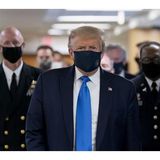 President Donald Trump puts on a mask for votes. But I think its to late for him