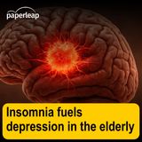 Insomnia fuels depression in the elderly