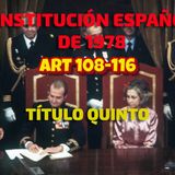 Art 108-116 del Título V: Constitución Española 1978