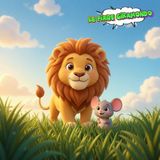 IL LEONE E IL TOPO 🦁 Favola di Esopo in RIMA / Favole per bambini 📖