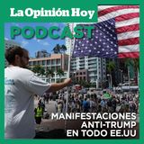 Manifestantes protestan en todo el país contra las políticas del presidente Trump.