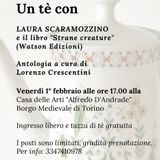 Quinta puntata Radio Scoiattolo: Laura Scaramozzino presenta l'antologia "Strane Creature"