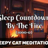 Deep Sleep Meditation Countdown (1000-0) with Fireside Ambience