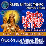 Santo Rosario del hoy Lunes 18 de Noviembre 2024 🌹 MISTERIOS GOZOSOS. Rosario a la Virgen María.