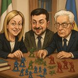 LA CONFERENZA DELLA "SANTISSIMA TRINITÀ ": MELONI, ZELENSKY E MATTARELLA UNITI PER L'UCRAINA
