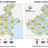 Previsioni 13-15 agosto: caldo in leggera attenuazione, possibili piogge pomeridiane in montagna