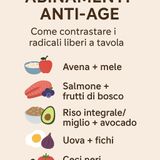 Abbinamenti alimentari anti-age: come contrastare i radicali liberi a tavola