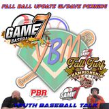 Game 7 Baseball Fall Ball Update | Youth Baseball Talk