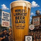 The world’s largest beer glass going into the Guinness book