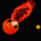 Studying a super flare on a not too distant star