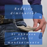 Assegno di mantenimento ridotto se si dimostra calo del reddito