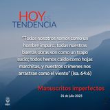 Manuscritos imperfectos ~ Devocional de Jóvenes ~ 31 de julio 2025
