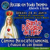Rosario de hoy SABADO 28 DE JUNIO 2025 🌹 MISTERIOS GOZOSOS. Rosario a la Virgen María. INMACULADO CORAZON SANTISIMA VIRGEN MARIA