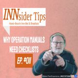 Why Operation Manuals Need Checklists | INNsider Tips-011