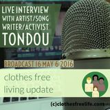 Clothes Free Living Update # 17 singer/artist/bare body freedom activist Ton Dou