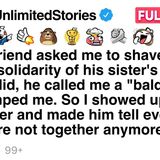 My boyfriend told me to shave my head for his sister_s cancer_ then called me a freak