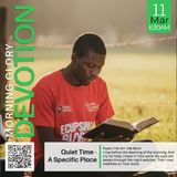 MGD: Quiet Time - A Specific Place