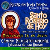 SANTO ROSARIO DE HOY, MIERCOLES 16 DE JULIO 2025 🌹 MISTERIOS GLORIOSOS.🌹 Rezar en todo tiempo