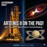 Moon Rocket, Lost Spacecraft, and a Comet That Fell Apart on Camera