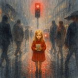 کودک،فال،باران / چراغ قرمز