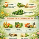 Allergie primaverili: i cibi che aiutano davvero (e le reazioni crociate da conoscere)
