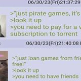 Classic 4chan Greentexts : Forever Alone Neckbeard Gamer Has No Friends :(