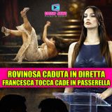 Francesca Tocca cade in passerella: il video diventa virale e scoppia il gossip con Totti