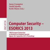 Computer Security -- ESORICS 2013