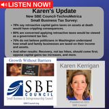 On heels of Senate infrastructure bill passage, latest SBE Council small business survey shows great concern about possible tax increases.