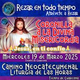 🔴 CORONILLA A LA DIVINA MISERICORDIA DE HOY MIERCOLES 19 DE MARZO 2025. IGLESIA CATOLICA 🙏 REZAR EN TODO TIEMPO. TIEMPO DE CUARESMA.   