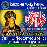 SANTO ROSARIO DE HOY. JUEVES 24 JULIO DEL 2025 MISTERIOS LUMINOSOS.  Rosario a la Virgen María. 🌹 