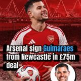 Arsenal sign Guimaraes from Newcastle in £75m deal