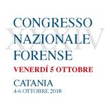 XXXIV Congresso Nazionale Forense - Venerdì 5 ottobre 2018 (14.00 - 18.00)