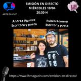 Andrea Aguirre y Rubén Romero, poetas y escritores