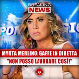 Myrta Merlino, Gaffe In Diretta: "Non Posso Lavorare Così!"