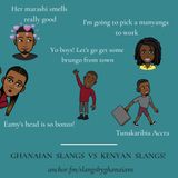 Ghanaian Slangs vs Kenyan Slangs