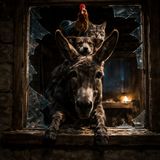 Hooves on the window ledge