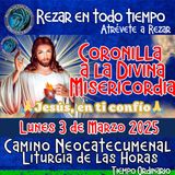 CORONILLA A LA DIVINA MISERICORDIA DE HOY. LUNES 3 DE MARZO 2025. IGLESIA CATOLICA 🙏 REZAR EN TODO TIEMPO.     