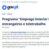 Get Paid to Move to Portugal's Interior?! - Search For 'Emprego Interior Mais'