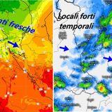 Previsioni 30 giugno – 2 luglio: calo termico e qualche temporale di forte intensità