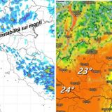 Previsioni 25-27 aprile: instabilità montana, massime in pianura fino a 23°C