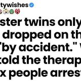 My foster twins only ate food I dropped_ and their therapist session got six arrested
