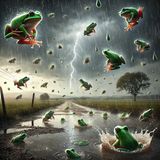 Ever wondered if it could actually rain frogs? Well, sometimes it does!