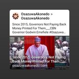 Since 2015, Governors Not Paying Back Money Printed For Them___CBN Governor Godwin Emefiele #OsazuwaAkonedo #Emefiele