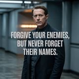 “Forgive your enemies, but never forget their names.”