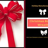 Christmas bows for wreaths